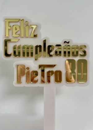 Acrylic cake toppers